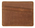 Nesitu Vintage Coffee / Brown Cowhide Simple Men Credit Card Holder Genuine Leather Mini Wallets #M8101 | Color: Brown