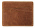 Nesitu Vintage Coffee / Brown Cowhide Simple Men Credit Card Holder Genuine Leather Mini Wallets #M8101 | Color: 