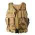 2016 Police Military Tactical Vest Wargame Body Armor Sports Wear Hunting Vest CS Outdoor Products Equipment with 5 Colors | Color: Tan | Size: One Size