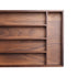 Japanese Style Black Walnut Wood Storage Box Chopsticks Spoon Western Cutlery Flatware Organizer Table Storage | Title: 