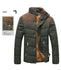 TANGNEST 2017 Hot Selling Fashion Casual Winter Outwear Coat Comfortable Jacket Two Colors Plus Size XXXL Wholesale MWM169 | Color: Dark Green | Size: L