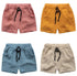 TTN 2017 summer boy shorts high quality boys shorts elastic band pure color neutral shorts loose breathable children's clothing | Color: Red | Kid Us Size: 24M
